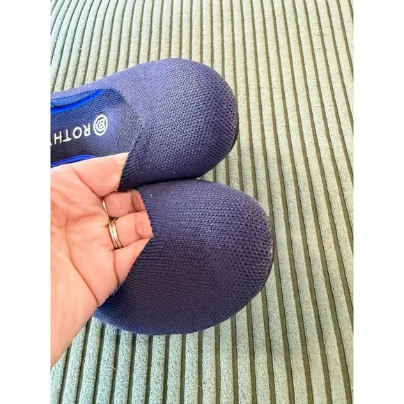 ROTHYS The Point Flat Shoes Navy Blue Knit Women's‎ Size 7 - Picture 6 of 7